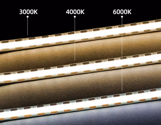 320LEDs/M DC24V COB-Streifenlichter CCT 2700K 3000K 4000K 6500K Flexibles COB-LED-Streifenlicht