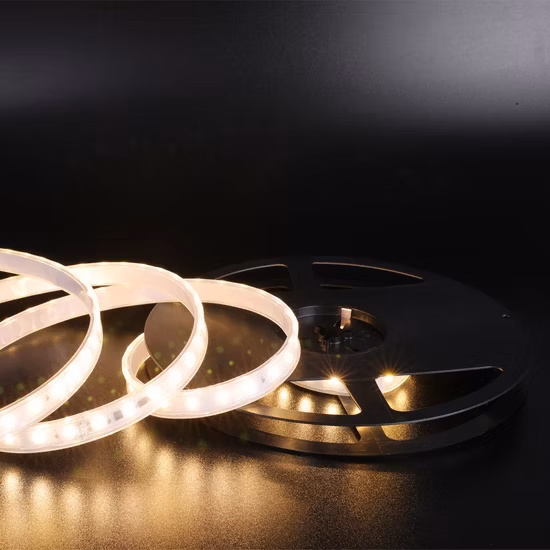 SMD2835 Warmweißes Hochspannungs-110-220-V-wasserdichtes Dimmstreifen-LED-Licht
