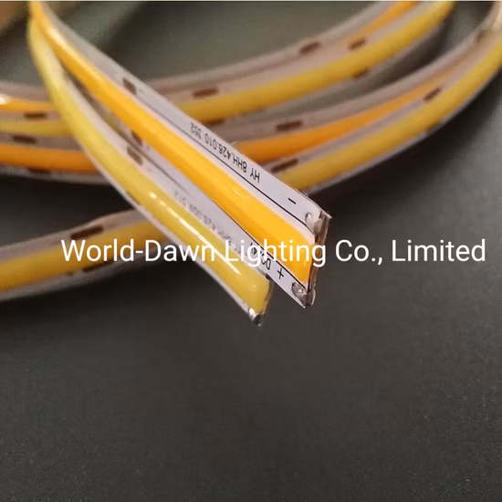 Hochwertiges, kundenspezifisches 12V 24V flexibles LED-Seil-COB-LED-Streifenlicht